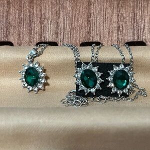 Vintage Style Gemstone Jewelry Set, BN